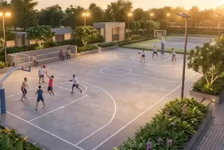 Multipurpose Court at Ganga Nine Zero